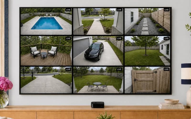 Video Wall Live on Living room