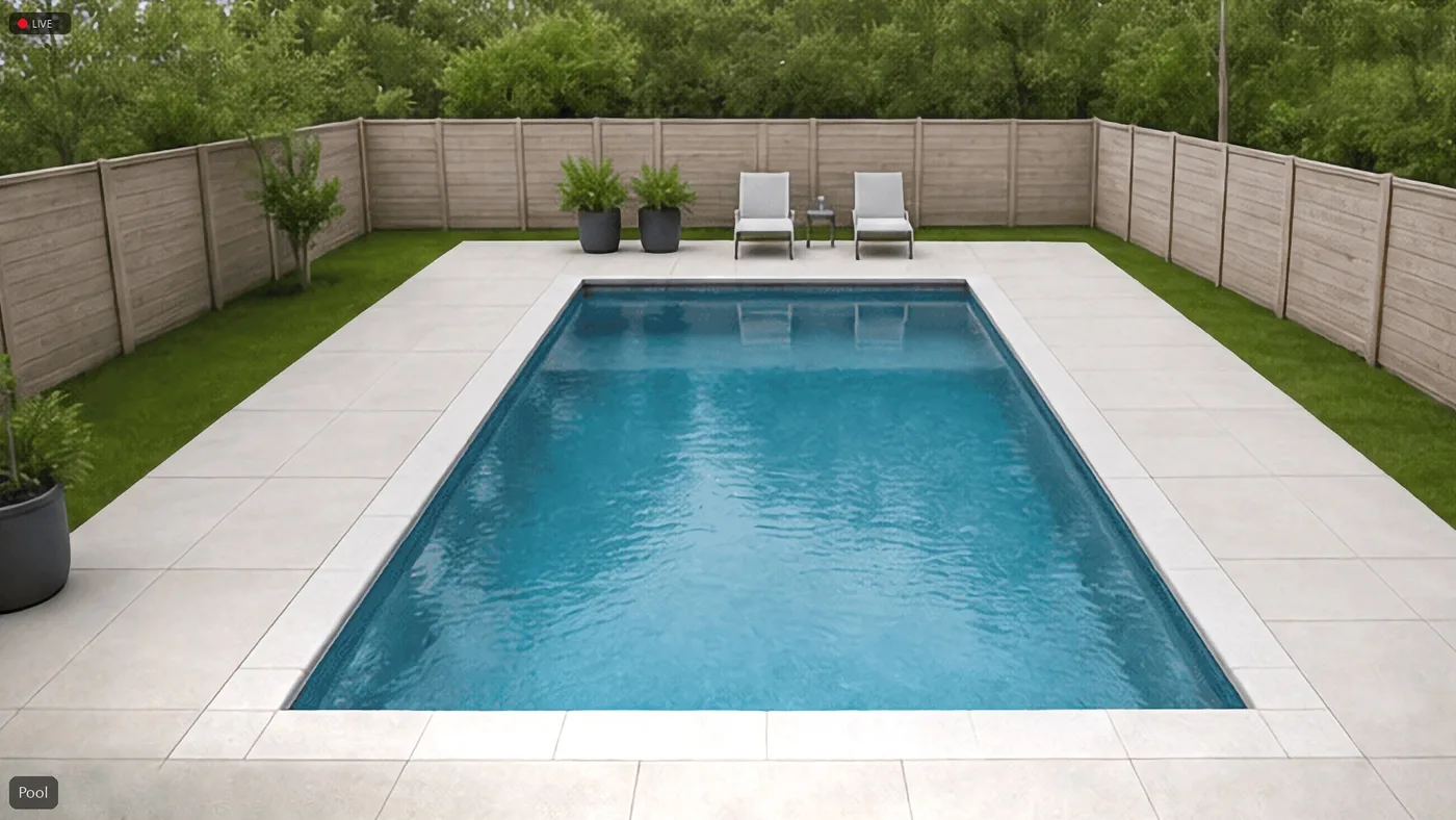 The Pool camera open full screen in the Windows app