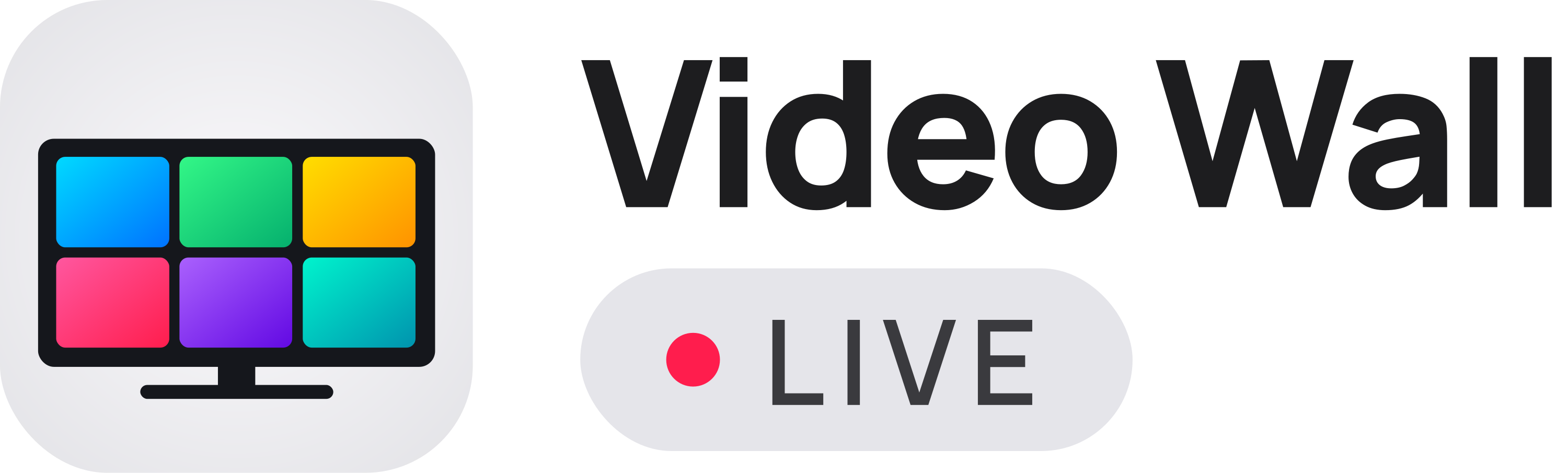 Video Wall Live logo, primary