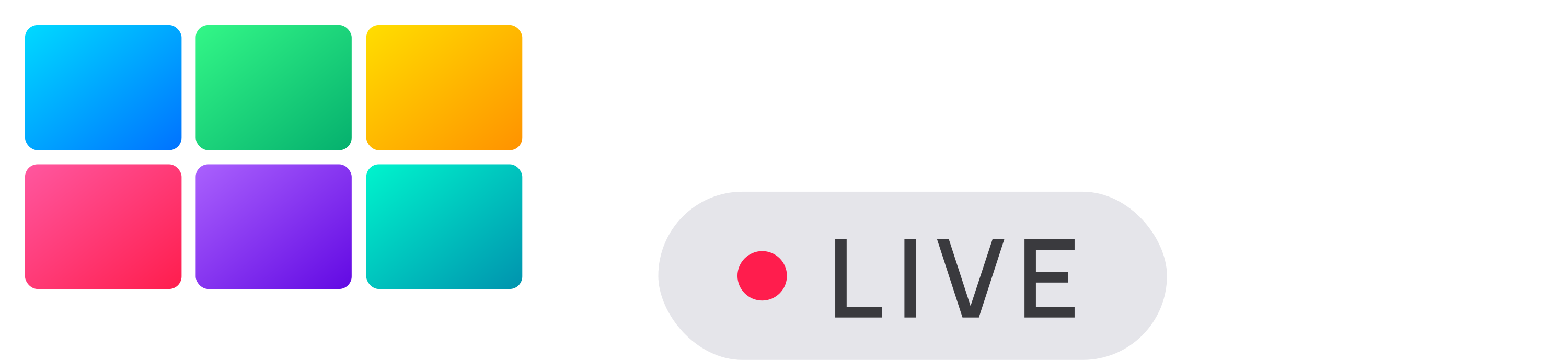 Video Wall Live logo, reversed